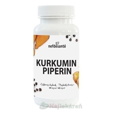 Nefdesanté KURKUMIN PIPERIN 60 kapsúl