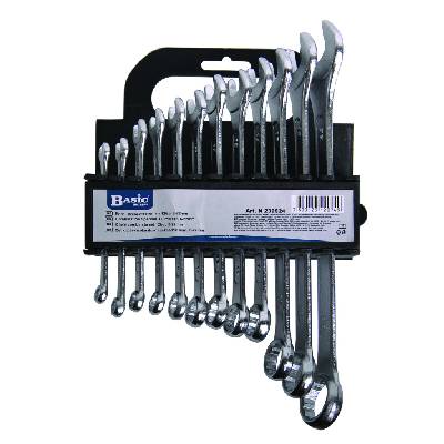 Ключ звездогаечен к-т 12бр 6-22mm на стойка Basic Skillco (239924)