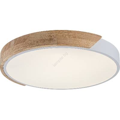 Rábalux 71419 - LED таванно осветително тяло MAPLE2 40W/230V 3000/4000/6500K бяло/дъб Ø61 см (RL71419)