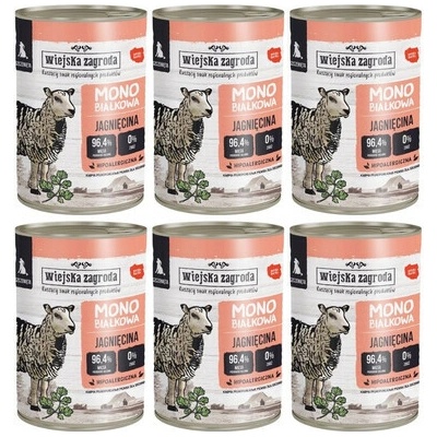 Wiejska Zagroda s jahňacím monoproteínom pre šteniatka 6x400 g
