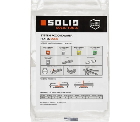 Kliny leveling PREMIUM 50 ks SOLID TOOLS