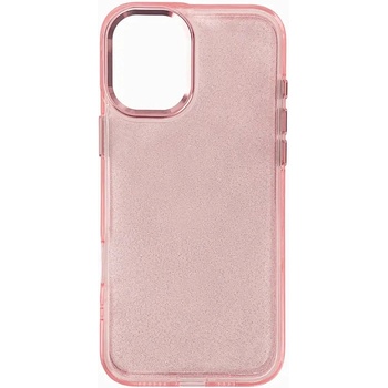 HQWear Кейс Glitter Case за iPhone 16, розов/брокат (5907769364013)