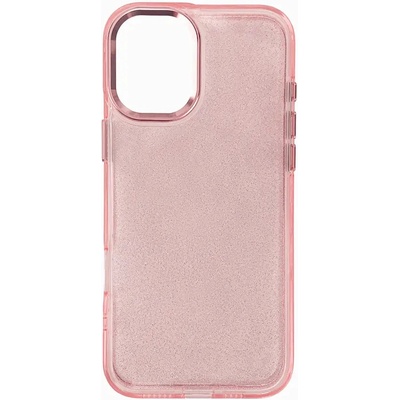 HQWear Кейс Glitter Case за iPhone 16, розов/брокат (5907769364013)