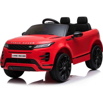 Beneo elektrické autíčko Range Rover Evoque Jednomístné Kožená sedadla MP3 Přehrávač s přípojkou USB / SD Pohon 4x4 Baterie 12V10AH Eva kola Odpružené nápravy Klíčová třípolohové star červená