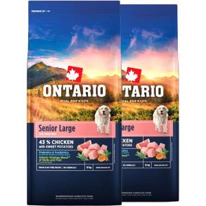 ONTARIO Senior Large Chicken & Sweet Potatoes 2 x 12 кг