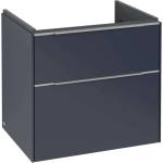 Villeroy & Boch Subway 3.0 - Шкафче за умивалник, 62x58x48 см, 2 чекмеджета, Marine Blue C57600VQ (C57600VQ)