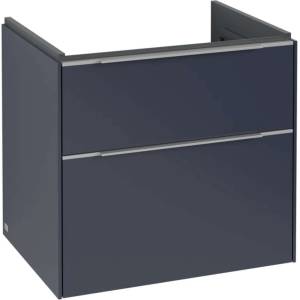 Villeroy & Boch Subway 3.0 - Шкафче за умивалник, 62x58x48 см, 2 чекмеджета, Marine Blue C57600VQ (C57600VQ)