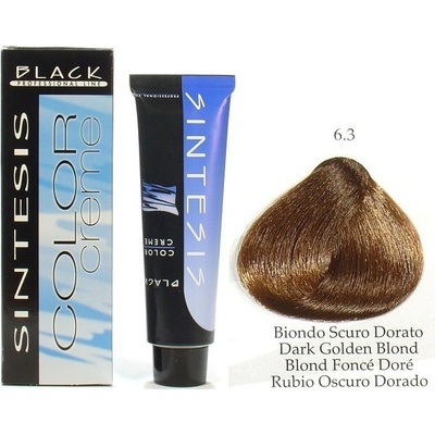 Black Sintesis Color Creme 6-3 tmavo zlatý blond 100 ml