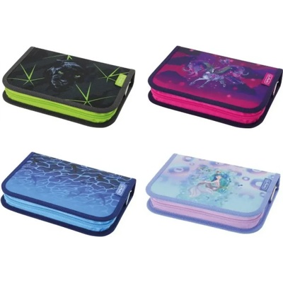 Herlitz Несесер с 19 части, 1 крило, Mix Wild life, Magic Unicorn, Blue Shark, Mystic Mermaid - Herlitz, асортимент