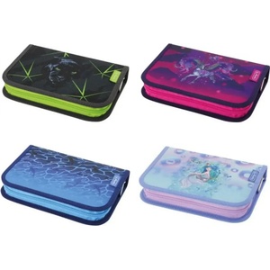 Herlitz Несесер с 19 части, 1 крило, Mix Wild life, Magic Unicorn, Blue Shark, Mystic Mermaid - Herlitz, асортимент