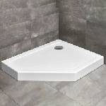 Radaway Петоъгълно душ корито Radaway Doros PT E Compact 90x80 см бяло акрилно дясно (SDRPTP9080-05R)