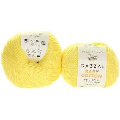Gazzal Baby Cotton 3413 světle žlutá