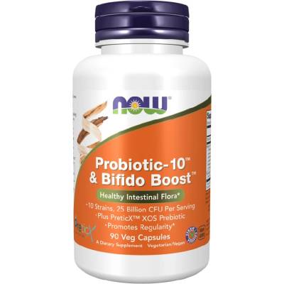 NOW NOW Probiotic-10 & Bifido Boost, 90 Veg Capsules