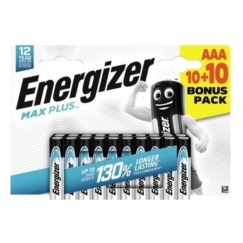 Energizer Alkaline MAX Plus AAA 20ks 7638900451269