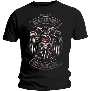 Five Finger Death Punch Риза Biker Badge Unisex Black L (FFDPTS21MB03)
