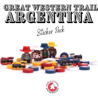 Meeple Stickers samolepky pro great western trail argentina