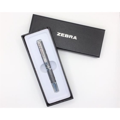 Zebra 82409 24 Kuličkové pero SL F1 modrá 0,24 mm teleskopické kovové šedé tělo