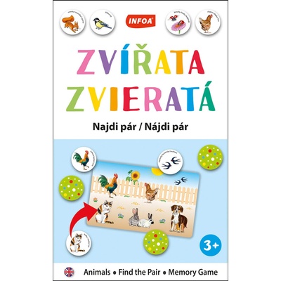 Výučbová hra - Nájdi pár - Zvieratá - autor neuvedený