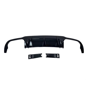 Дифузер за задна броня за Mercedes W204 C-Class (2007-2013) C63 AMG Style - черен гланц (A-BENZ-0114)