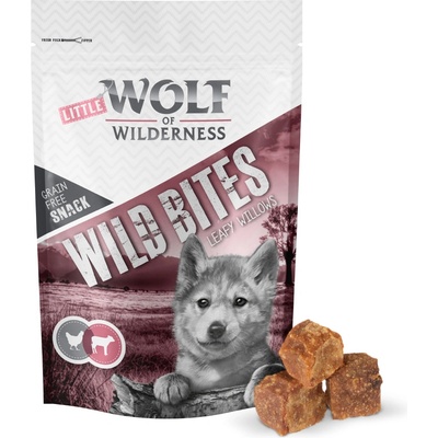 Little Wolf of Wilderness Snack Wild Bites Junior Leafy Willows Teľacie & kuracie 180 g