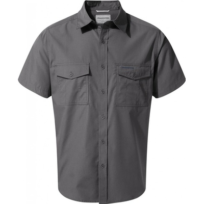 Craghoppers Kiwi pánská košile short sleeved shirt šedá