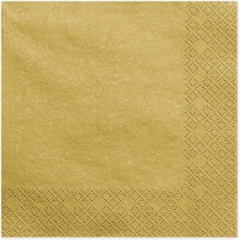 PartyDeco Парти Салфетки в Златно