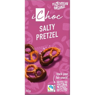 iChoc Bio Rýžová slaný preclík 80 g