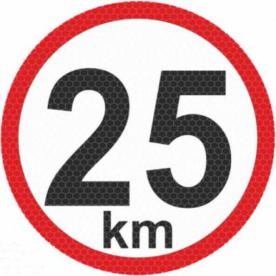 Samolepka reflexná veľká - 25km AutoZulu