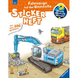 Wieso? Weshalb? Warum? Stickerheft: Fahrzeuge auf der Baustelle | Oliver Kockmann (ISBN: 9783473600281)