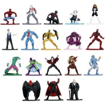 Jada Toys Джада Марвел Спайдърмен Метални колекционерски нанофигурки 18 бр