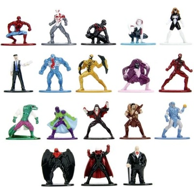Jada Toys Джада Марвел Спайдърмен Метални колекционерски нанофигурки 18 бр