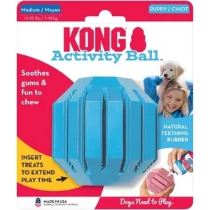 KONG puppy actyvity ball medium - играчка за куче от гума - САЩ - kp22