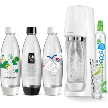 SodaStream Spirit White + láhve FUSE 3 x 1l