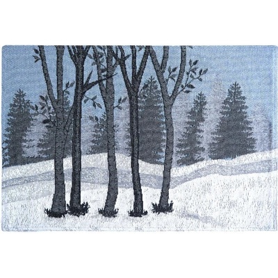 SCANquilt prostírání motiv stromy bílošedá prostírání 30x45cm