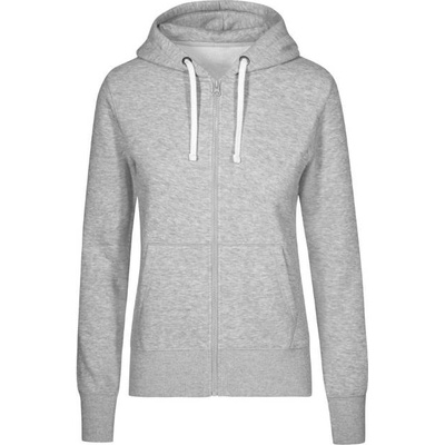 Promodoro 1751 xo / Дамски суичър с цип - сив цвят xxl (40175161005)