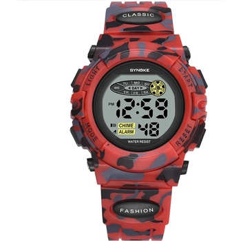 SYNOKE Детски дигитален часовник Synoke ShockIT, Червен (SYNOKE-9035-RED)