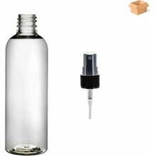 Via Plastová lahvička čirá s ČERNÝM rozprašovačem 100 ml 400 ks