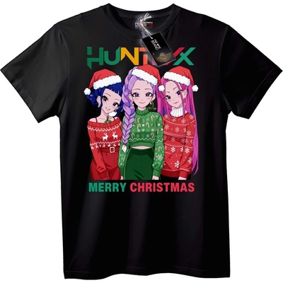 NOONEBRAND Тениска Hunter X Коледа аниме - 2XL, Black