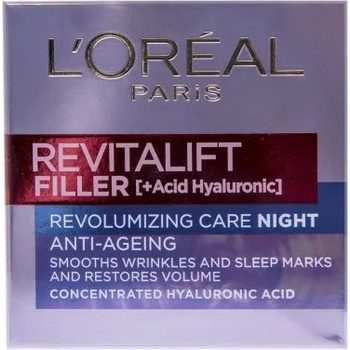 Image 1 of L'Oréal Revitalift Filler Anti-Ageing Revolumizing Care Night - Нощен крем против стареене с хиалуронова киселина