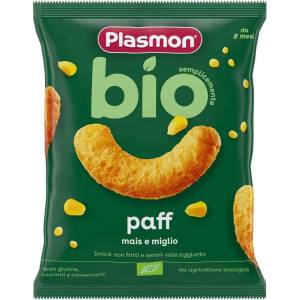 PLASMON Био хрупанки Plasmon - Bio Paff, царевица и просо, 15 g (1894) - ozone