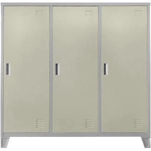 Carmen Метален шкаф Carmen CR-1605-3 JZ - сив / бежов (6900857916056)