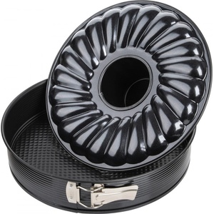 Zenker Форма за печене с две дъна Zenker 6510, Кръгла, 30 см, Тефлон, Черен (6510)