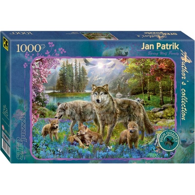 STEP Vlčí rodina na jaře 1000 dílků