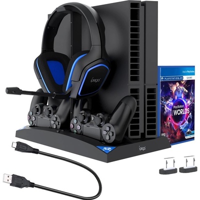 iPega P4009 Charging Station PlayStation 4, Dualshock a Headset