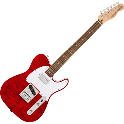 Squier Affinity Series Telecaster FMT SH LRL Crimson Red Transparent
