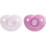 Philips Комплект от 2 бр. ортодонтични залъгалки Philips Avent SOOTHIE в кутия за стерилизиране, 0-6м, розови, SCF099/22 - bebetabg