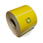 ZINTA Самозалепващи TH етикети ZINTA 38х25 mm, 1000 ет. /ролка, жълти (38X25X1000-TH-YEL)