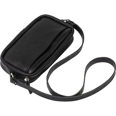 Luxusní kožená brašna Mini Messenger Minimalist 1.0 Black Edition Black