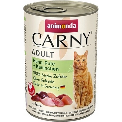 Animonda Carny adult cat Kuracie Mäso a morčacie s králikom 400 g