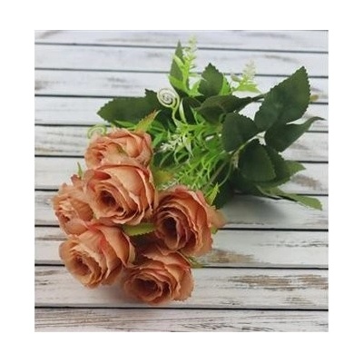 kytica ruží mini 32 cm, svetlo hnedá